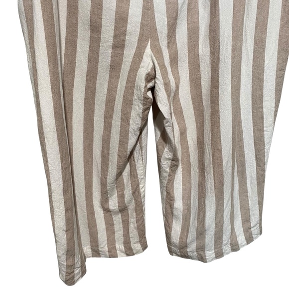 LC Lauren Conrad Taupe and White Striped and Buttoned Pants Size XXL - Picture 9 of 14
